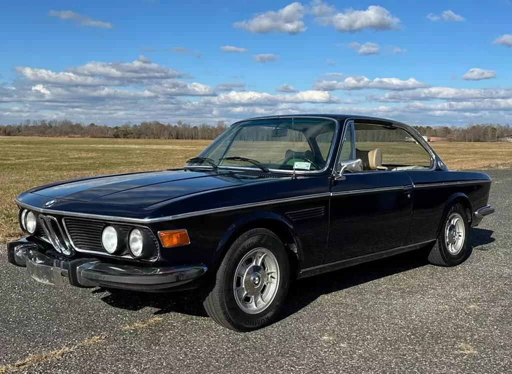 1975 BMW 3.0CS 37410 Miles,Blue Coupe 3.0-Liter M30 Inline-Six Dual Downdraft Ca 1975 BMW 3-Series Automatic
