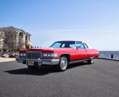 1975 Cadillac DeVille Coupe Coupe Red RWD Automatic 1975 Cadillac DeVille