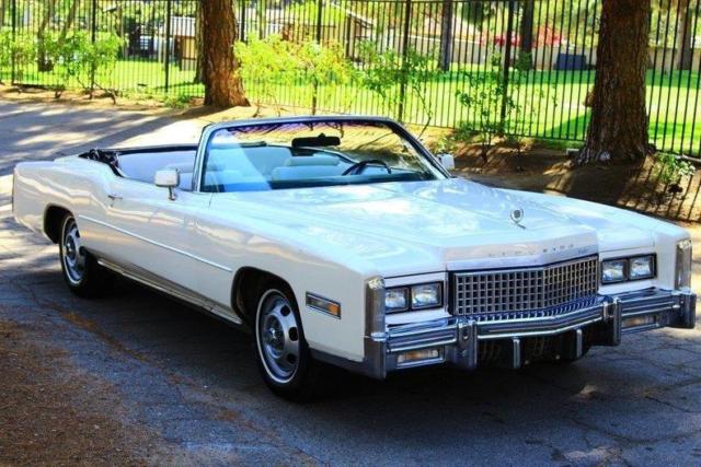 1975 Cadillac Eldorado Convertible 55,419 Miles White Convertible 500 ci V8 Auto 1975 Cadillac Eldorado Convertible