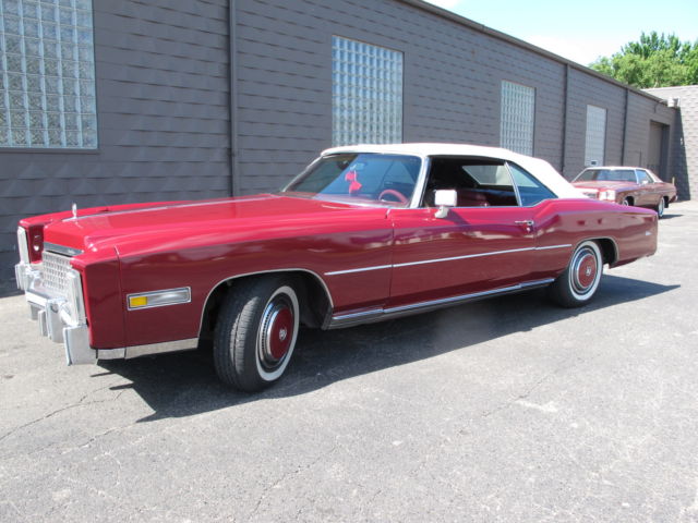 1975 Cadillac Eldorado Convertible - 88,392 Miles - Roxena Red (burgundy) 1975 Cadillac Eldorado