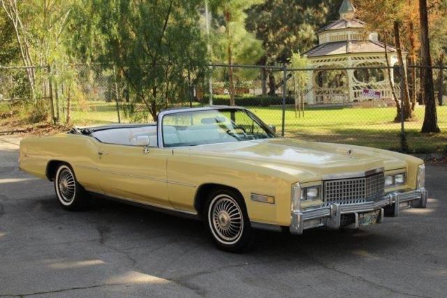 1975 Cadillac Eldorado Convertible /AC 29811 Miles Yellow CONVERTIBLE V8 Automat 1975 Cadillac Eldorado Convertible /AC