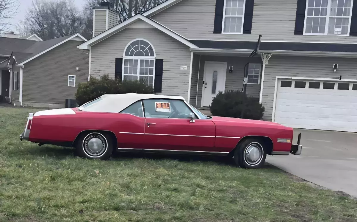 1975 Cadillac Eldorado Convertible Convertible Red 1975 Cadillac Eldorado