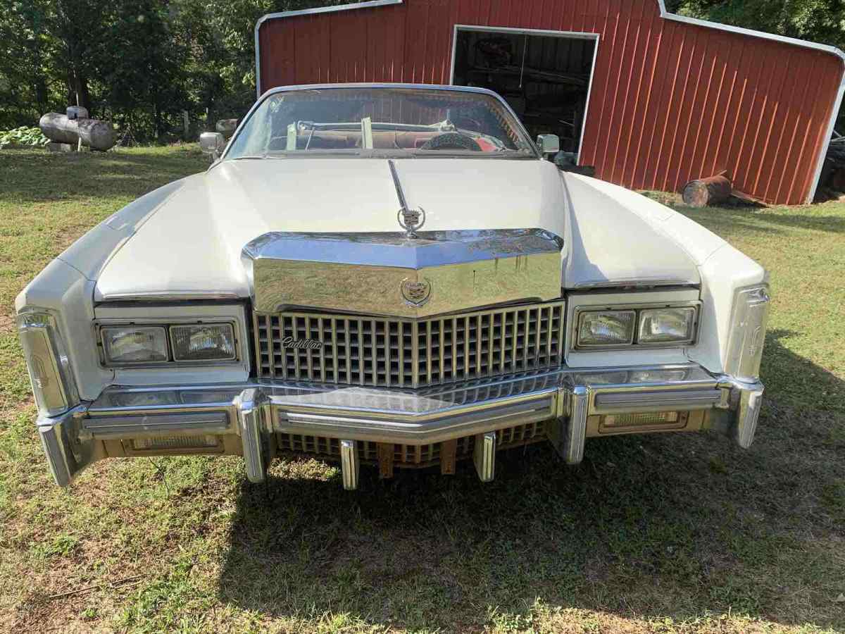 1975 Cadillac Eldorado Convertible Convertible White FWD Automatic 1975 Cadillac Eldorado Convertible
