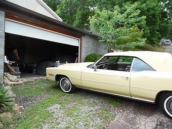 1975 Cadillac Eldorado Convertible Reconditioned 16690 Original Mi Creme Top 1975 Cadillac Eldorado