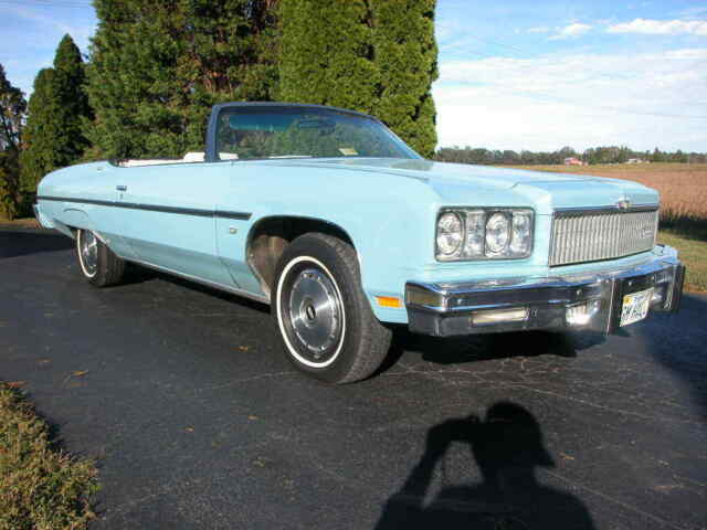 1975 Caprice Classic Convertible, A/C, Baby Blue, Matching numbers 1975 Chevrolet Caprice Classic Convertible