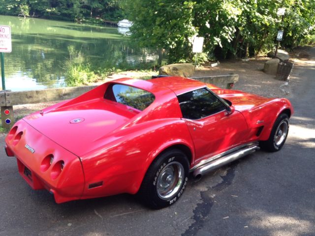 1975 CHEVROLET CORVETTE CHEVY RED VETTE 350 CLEAN ORIGINAL MILES T-TOPS MUSCLE 1975 Chevrolet Corvette