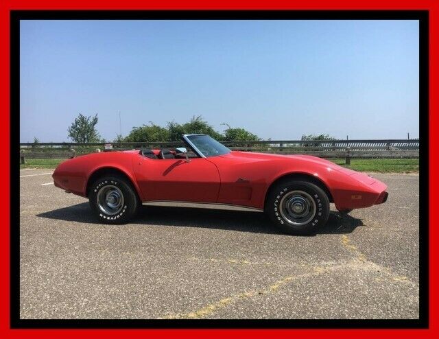 1975 Chevrolet Corvette Convertible 4 Speed Red Convertible 350 Manual 1975 Chevrolet Corvette Convertible 4 Speed