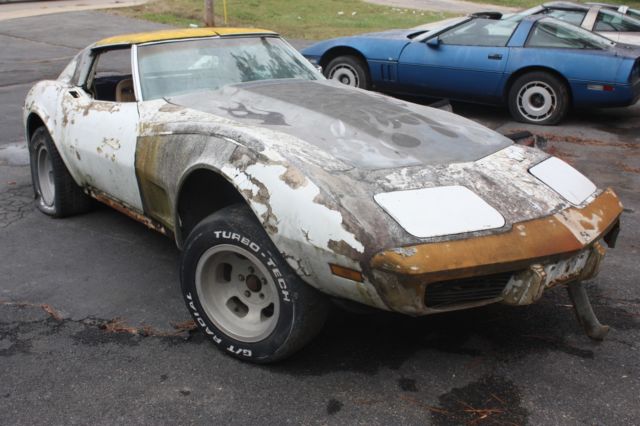 1975 Chevrolet Corvette Project Parts Car Resto Mod LS Conversion C3 Stingray 1975 Chevrolet Corvette
