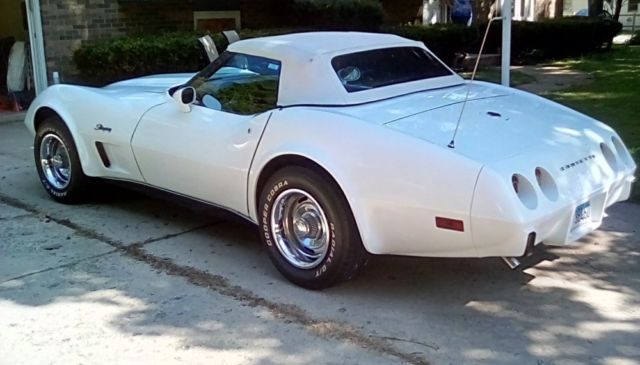 1975 Chevrolet Corvette -WHITE ON WHITE CONVERTIBLE SUMMER FUN- SEE VIDEO - photo 5