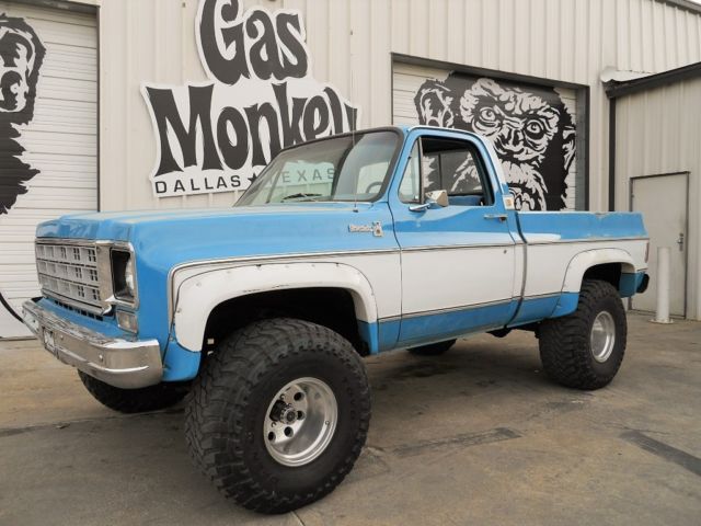 1975 Chevrolet Silverado K 10 4X4 SWB ** NO RESERVE ** by Gas Monkey Garage ! 1975 Chevrolet Silverado 1500 4X4 SWB