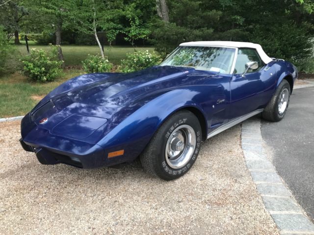 1975 Corvette Convertible Rare 4 Speed Factory A/C Stingray Runs Drives GREAT 1975 Chevrolet Corvette Convertible 4SP
