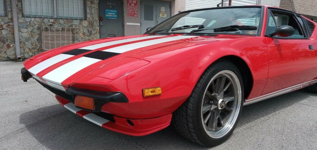 1975 DeTomaso Pantera Drop Dead Gorgeous. Extremely rare. Factory documentation: 1975 De Tomaso Pantera
