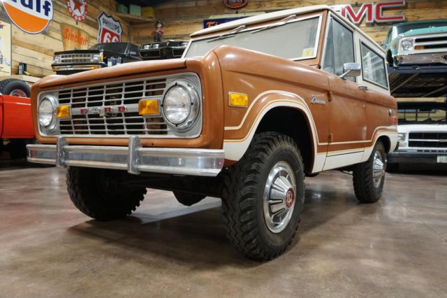 1975 Ford Bronco Ranger 3,139 Miles Hot Ginger Metallic SUV 302 V8 Manual 1975 Ford Bronco Ranger