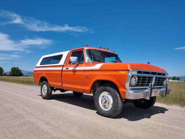 1975 Ford F-100 4x4 western ranch truck survivor barn find project F150 F250 NR 1975 Ford F-100