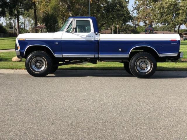 1975 Ford F-250 4X4 highboy Ranger XLT 1 owner original blue plate rust free 1975 Ford F-250 RANGER