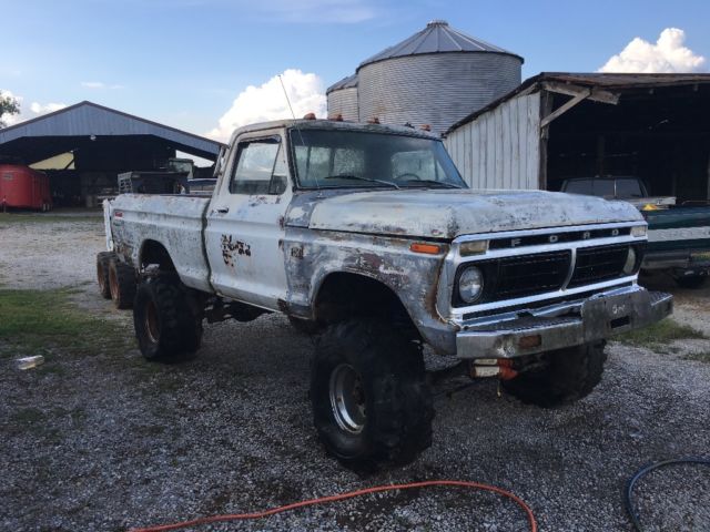 1975 Ford F100 4x4 project restore shop truck!NO RESERVE!!! 1975 Ford F-100 F100