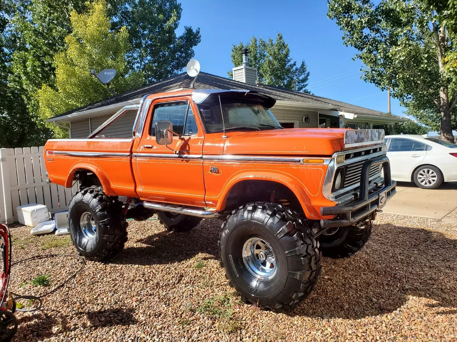 1975 Ford F100 Pickup Orange custom 1975 Ford F100 custom