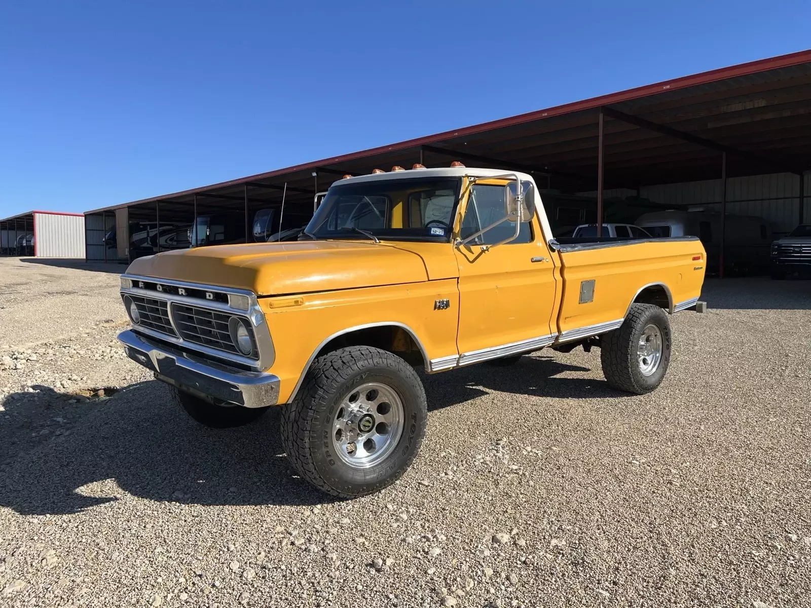 1975 Ford F250 Pickup Yellow High Boy Custom 1975 Ford F250 High Boy Custom