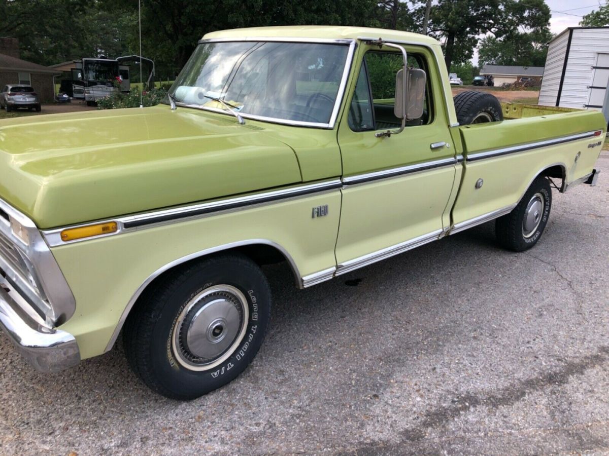 1975 Ford Ranger F150 Ranger XLT Factory PS PB AC 1975 Ford Ranger F150 XLT LONG BED CHROME PS PB AC 4X4