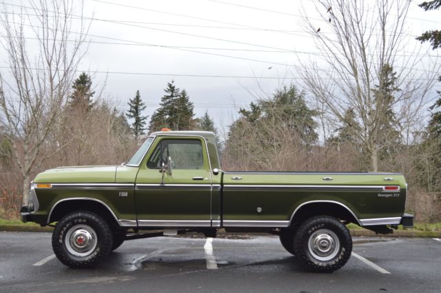 1975 FORD RANGER XLT HIGHBOY 4X4 4-SPEED MANUAL SINGLE CAB ONLY 61,754 MILES! 1975 Ford F-250