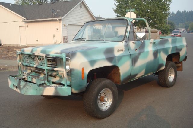 1975 GMC Jimmy / Blazer Full Size 4X4, Full Roof Convertible, 350ci, 4-Speed 1975 Chevrolet Blazer