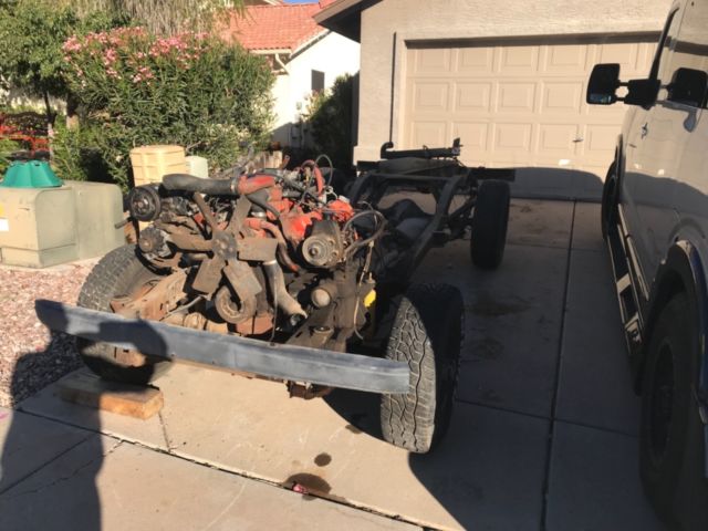 1975 International Scout II XLC rolling chassis and drive train 1975 International Harvester Scout XLC