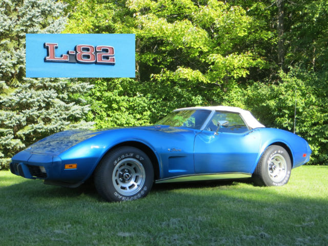 1975 L-82 Corvette Convertible 4-Speed 1975 Chevrolet Corvette Convertible