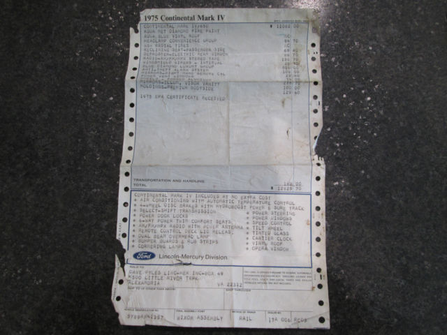 1975 Lincoln Mark Series MARK IV - photo 7