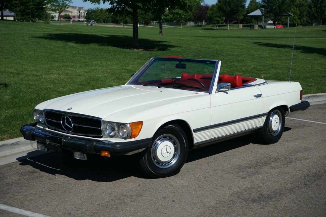 1975 Mercedes-Benz 450SL 60,726 Miles White Automatic 1975 Mercedes-Benz SL-Class