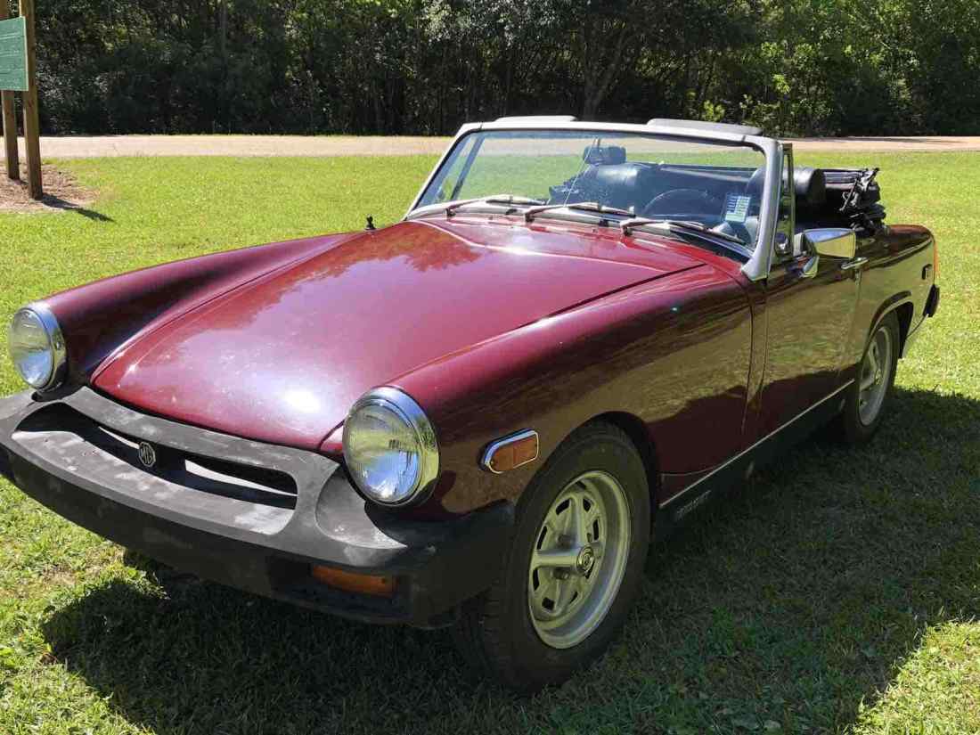 1975 MG Midget Convertible Red RWD Manual 1975 MG Midget