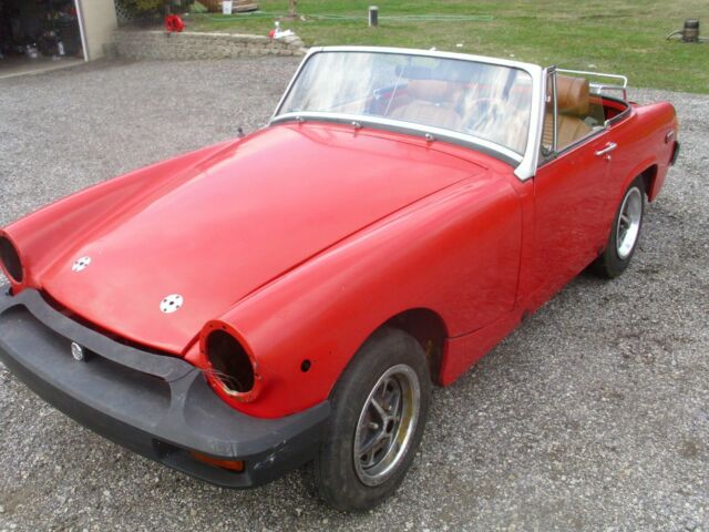 1975 MG miget project - hotrod or restoration with 1200 cc Yamaha V Max engine 1975 MG Midget convertible
