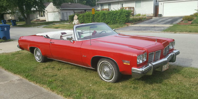 1975 Oldsmobile Delta 88 Royale Convertible 455 Red White Top Air Power LOOK!! 1975 Oldsmobile Eighty-Eight Royale
