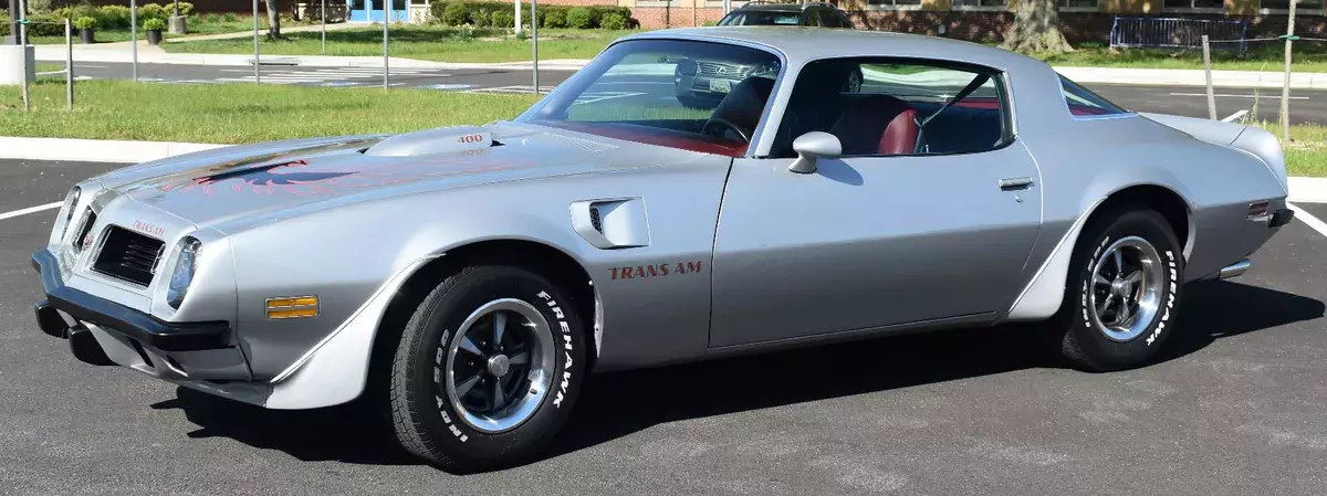 1975 Pontiac Firebird Trans Am Sterling Silver 400 V8 Auto Restored Original Ex 1975 Pontiac Trans Am Firebird Restored Original 400 V8 Auto