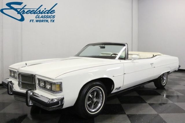1975 Pontiac Grand Ville 81065 Miles White Convertible 455 V8 3-Speed Automatic 1975 Pontiac Grand Ville --
