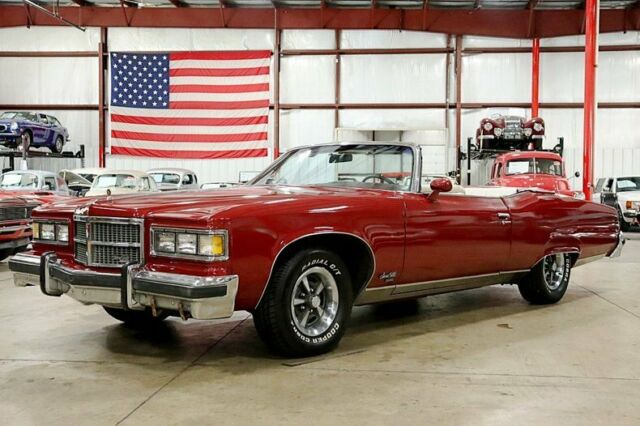 1975 Pontiac Grand Ville Convertible 85735 Miles Red Convertible 400ci V8 Automa 1975 Pontiac Grand Ville Convertible