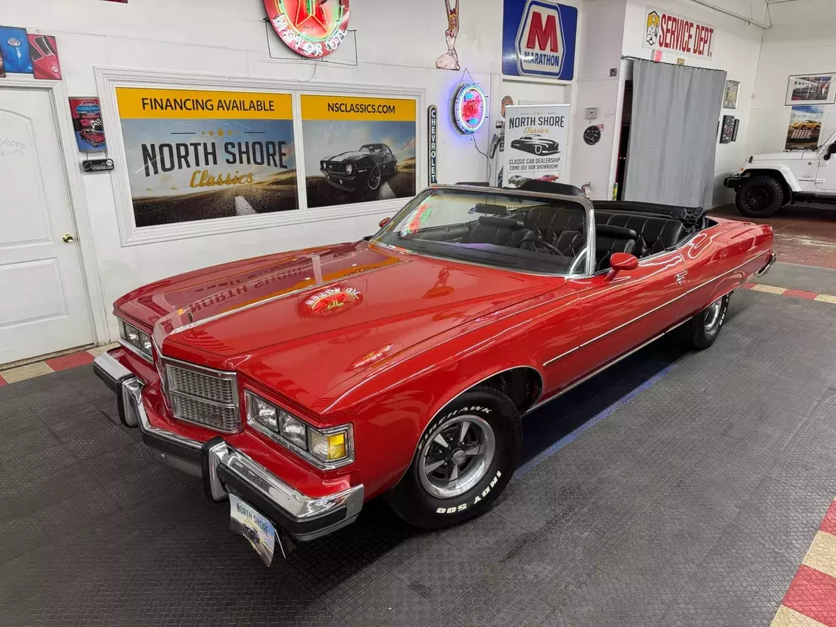 1975 Pontiac Grand Ville, Red with 86,781 Miles available now! 1975 Pontiac Grand Ville Convertible Same Owner over 40 yrs-SEE VIDEO