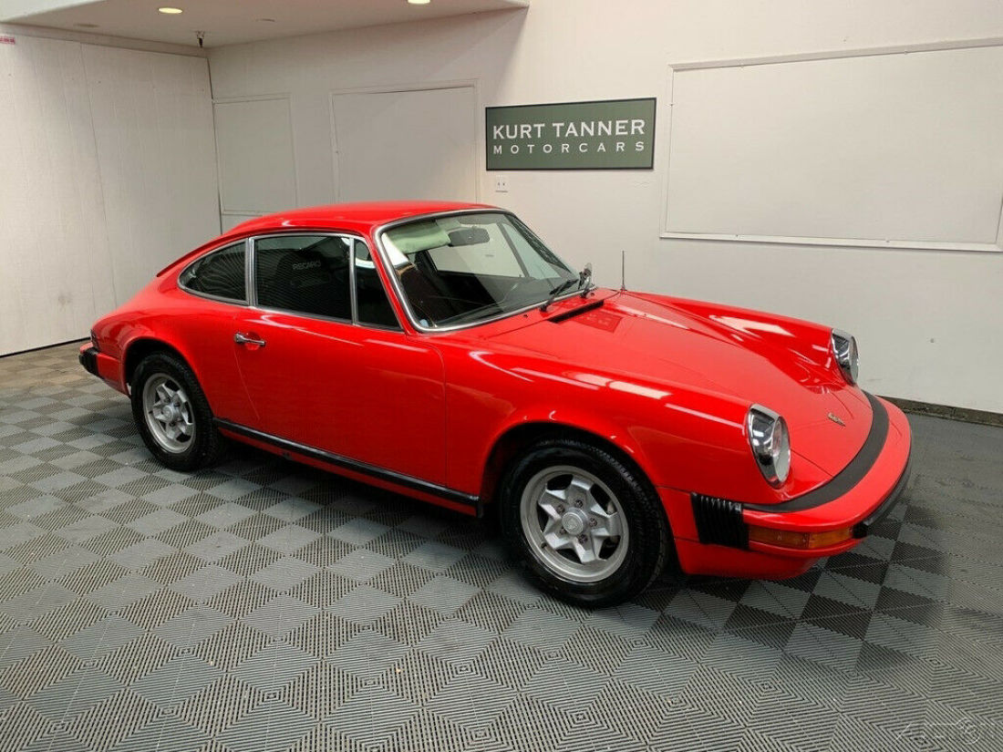 1975 PORSCHE 911 S COUPE RED/BLACK. SUPERB DRIVING, WELL-PRESERVED ORIGINAL CAR. 1975 Porsche 911 1975 PORSCHE 911 S COUPE.