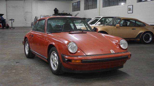 1975 Porsche 911S Peru red "matching numbers" 1975 Porsche 911