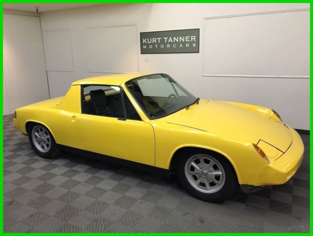 1975 PORSCHE 914 2.0. YELLOW WITH BLACK TRIM. 5-SPEED. MAHLE ALLOY WHEELS. 1975 Porsche 914 2.0 TARGA. 5-SPEED, MAHLE ALLOY WHEELS.