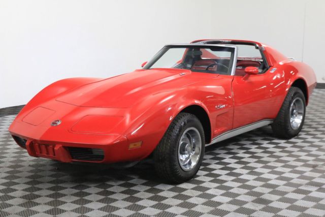 1975 Red T-TOP COUPE 383 STROKER V8 AUTO MUST SEE! 1975 Chevrolet Corvette T-TOP COUPE 383 STROKER V8 AUTO MUST SEE