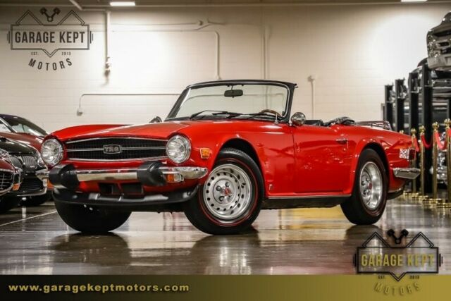 1975 Triumph TR6 Red 2.5L 4-Cylinder 80375 Miles 1975 Triumph TR-6 --
