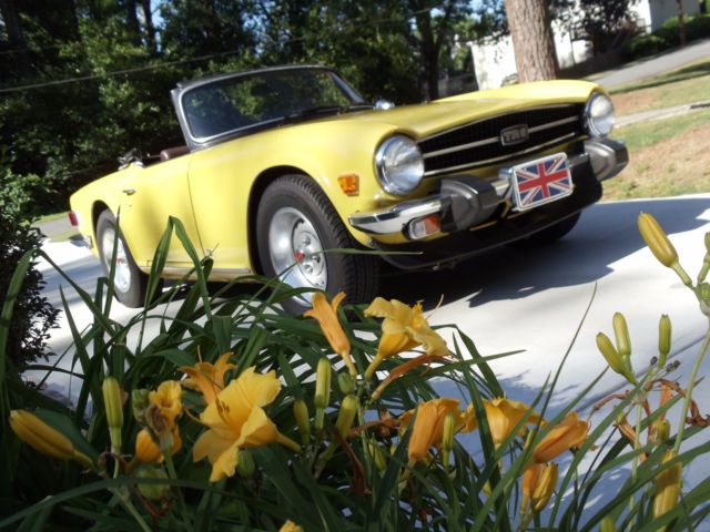 1975 TRIUMPH TR6 W/OVERDRIVE UNMOLESTED ORIGINAL MILES DOCUMENTED WELL MAINTAIND 1975 Triumph TR-6