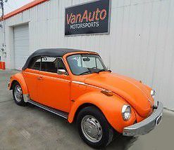 1975 Volkswagen Beetle Convertible 73,942 Miles Orange 1975 Volkswagen Beetle-New