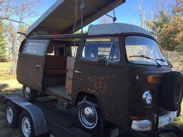 1975 volkswagen van westfalia camper pop top 1975 Volkswagen Bus/Vanagon