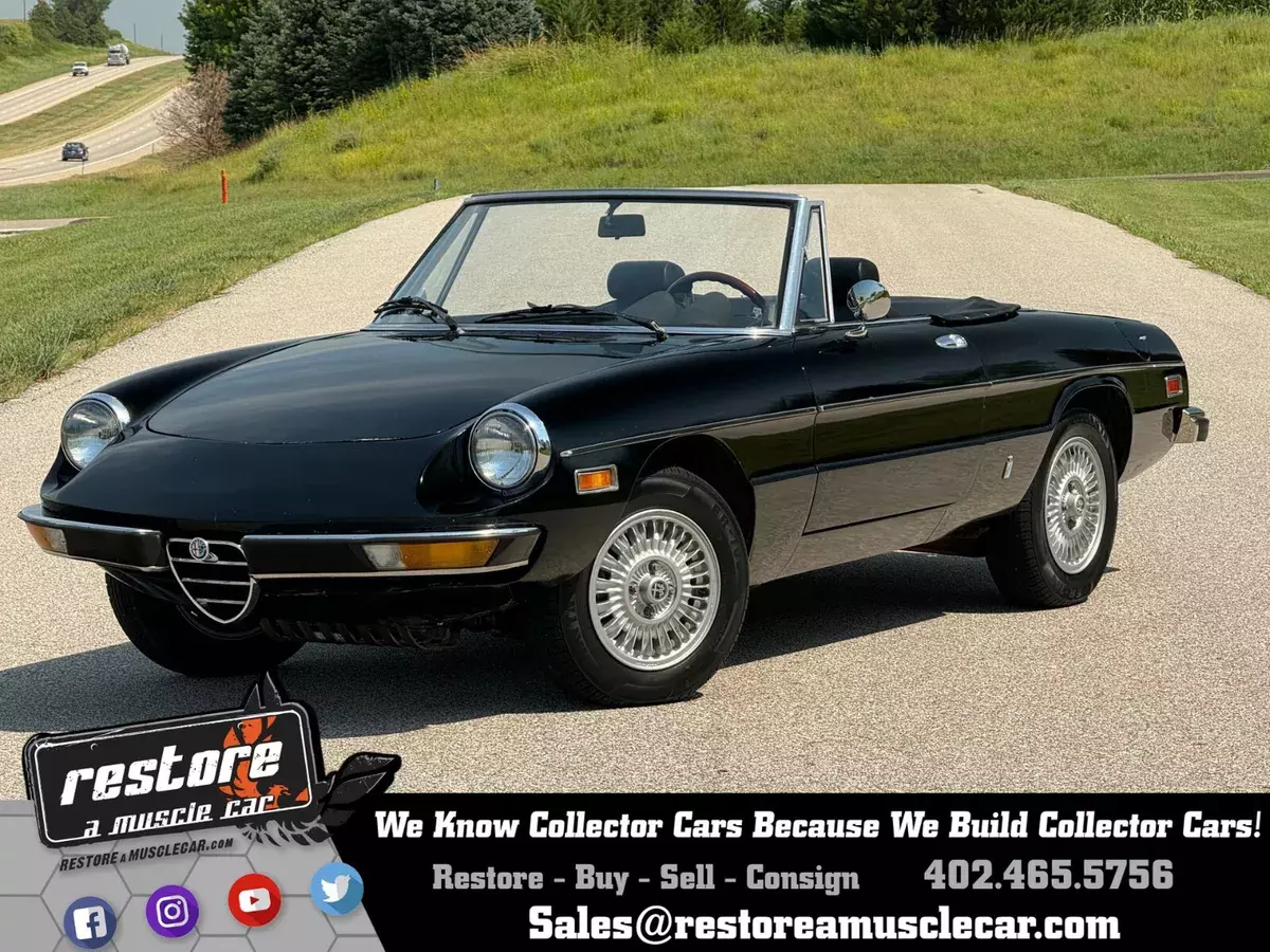 1976 Alfa Romeo - 1976 Alfa Romeo Spider Iniezione, 2000cc, 5spd, Black, Runs & Drives Well