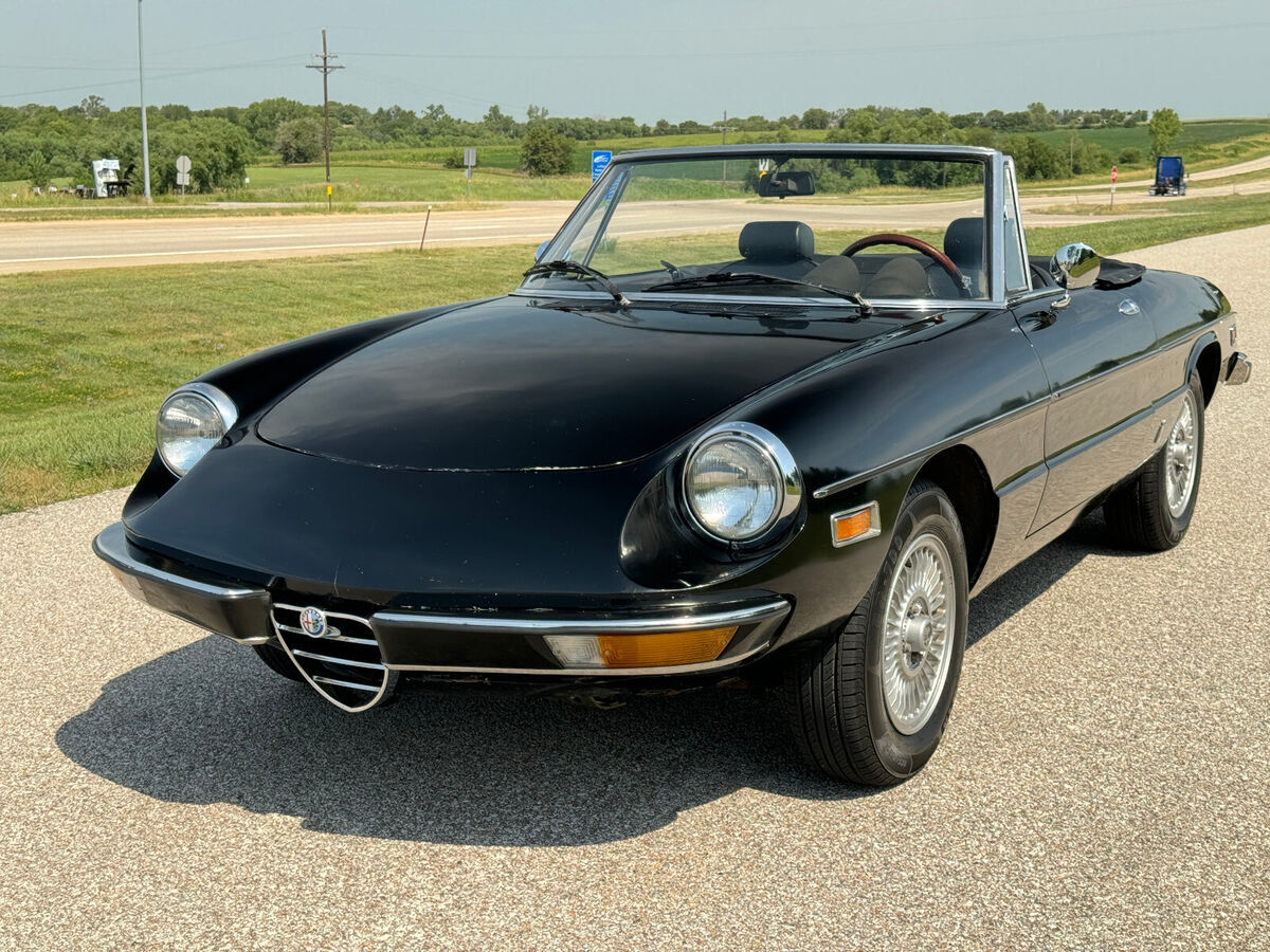 1976 Alfa Romeo Spider Iniezione, 2000cc, 5spd, Black, Runs & Drives Well - photo 6
