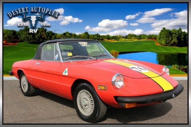 1976 Alfa Romeo Spider Iniezione Convertible Extra Clean 1976 Alfa Romeo Spider