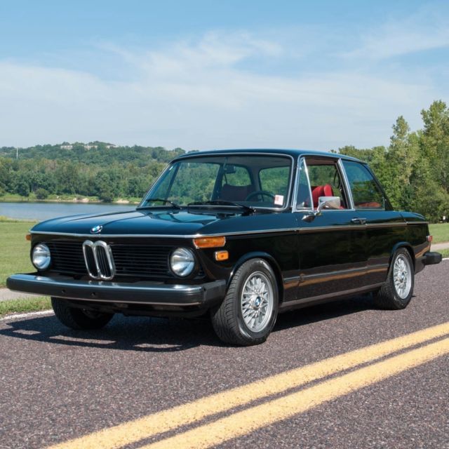 1976 BMW 2002, Numbers Matching, Black On Red, BBS Wheels, $32K in receipts! 1976 BMW 2002 2002