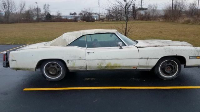 1976 Cadilac Eldorado Converible barn find 1976 Cadillac DeVille