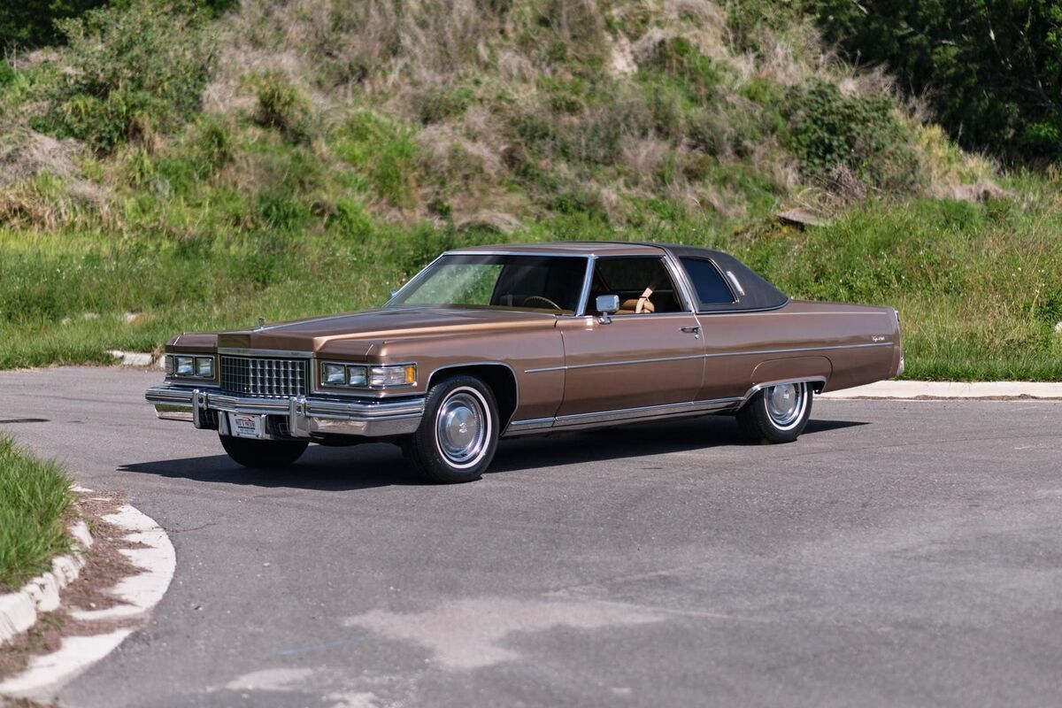 1976 Cadillac Coupe Deville 2 Door with Only 50,720 Miles Brentwood Brown 1976 Cadillac DeVille 2 Door with Only 50,720 Miles